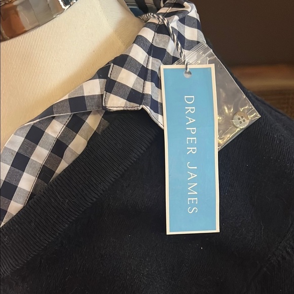 Draper James Wool and Cotton Combo Sweaterdress in Navy Size 1X NWT - Picture 6 of 7